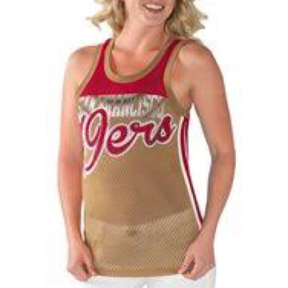 NWOT 49ers mesh jersey tank top